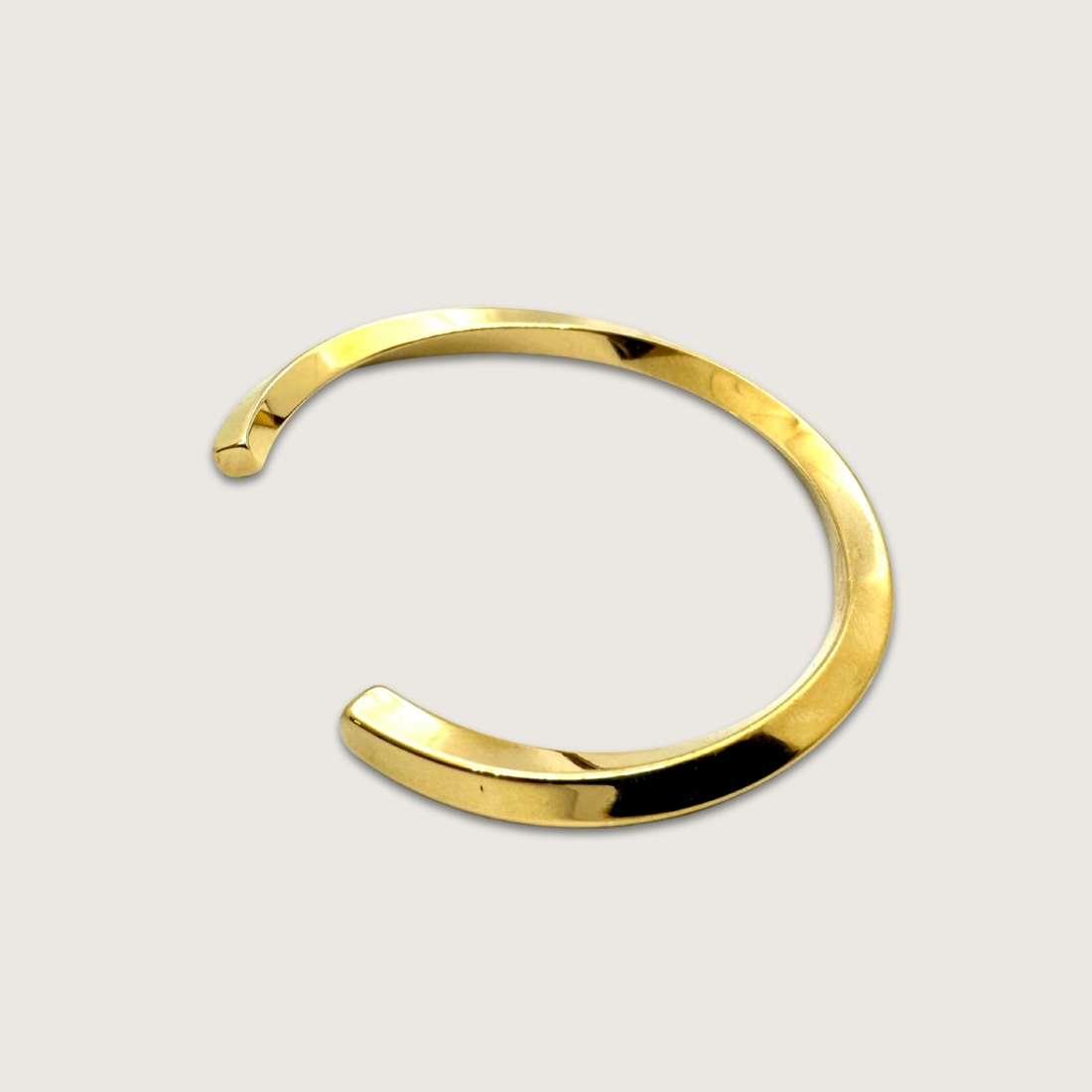 Twisted Cuff Bracelet, Golden Kada