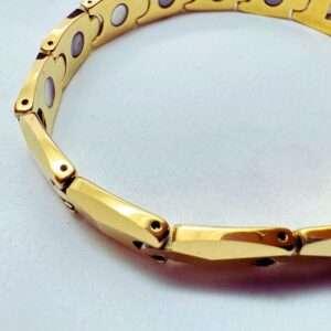 Men’s Gold-Tone Magnetic Therapy Bracelet