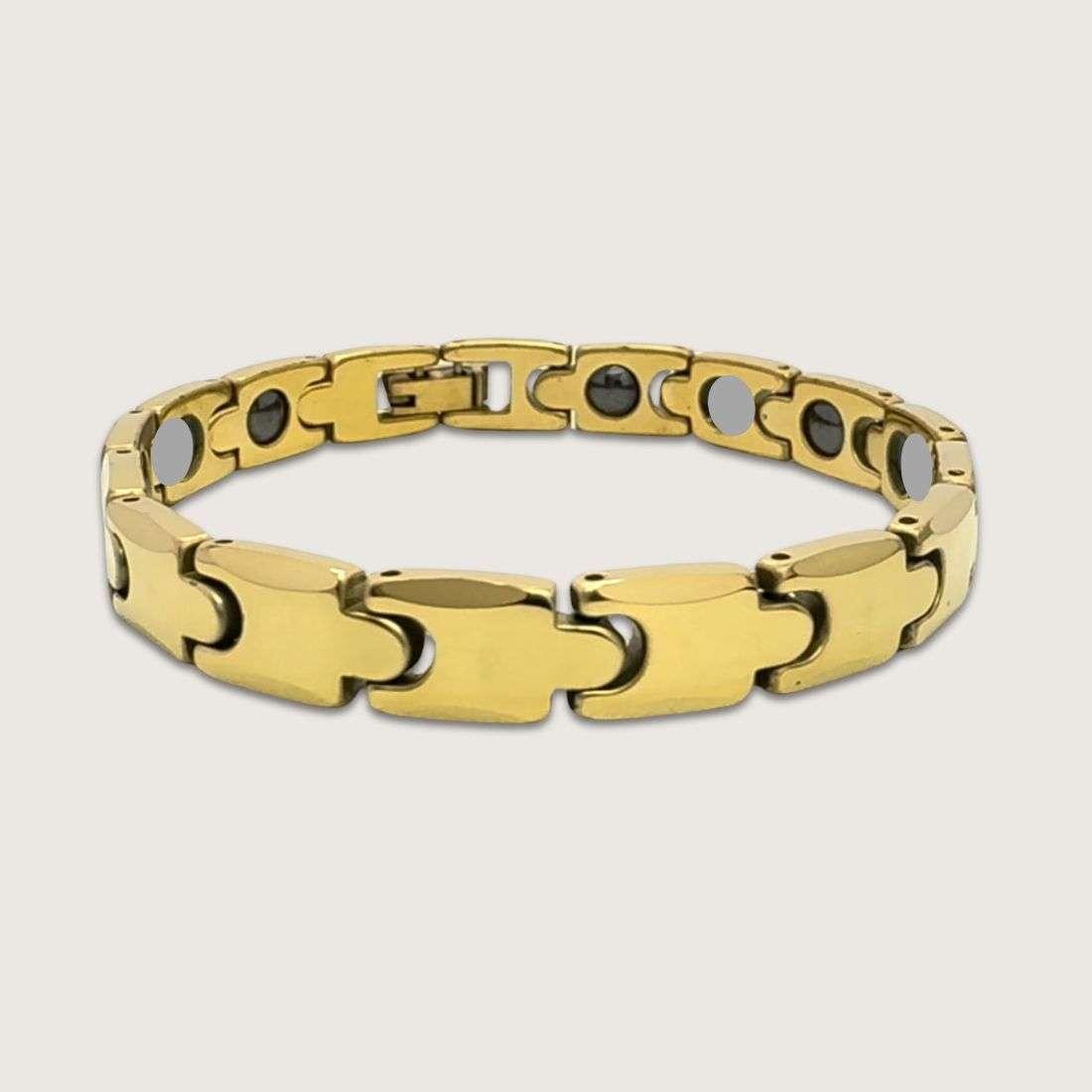 gold-tone titanium bracelet for men online