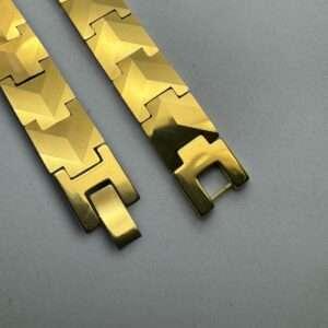 Golden Titanium bracelet for man|boys online