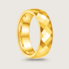 Luxury Gold-Tone Faceted Tungsten Ring for man|boys online under 500