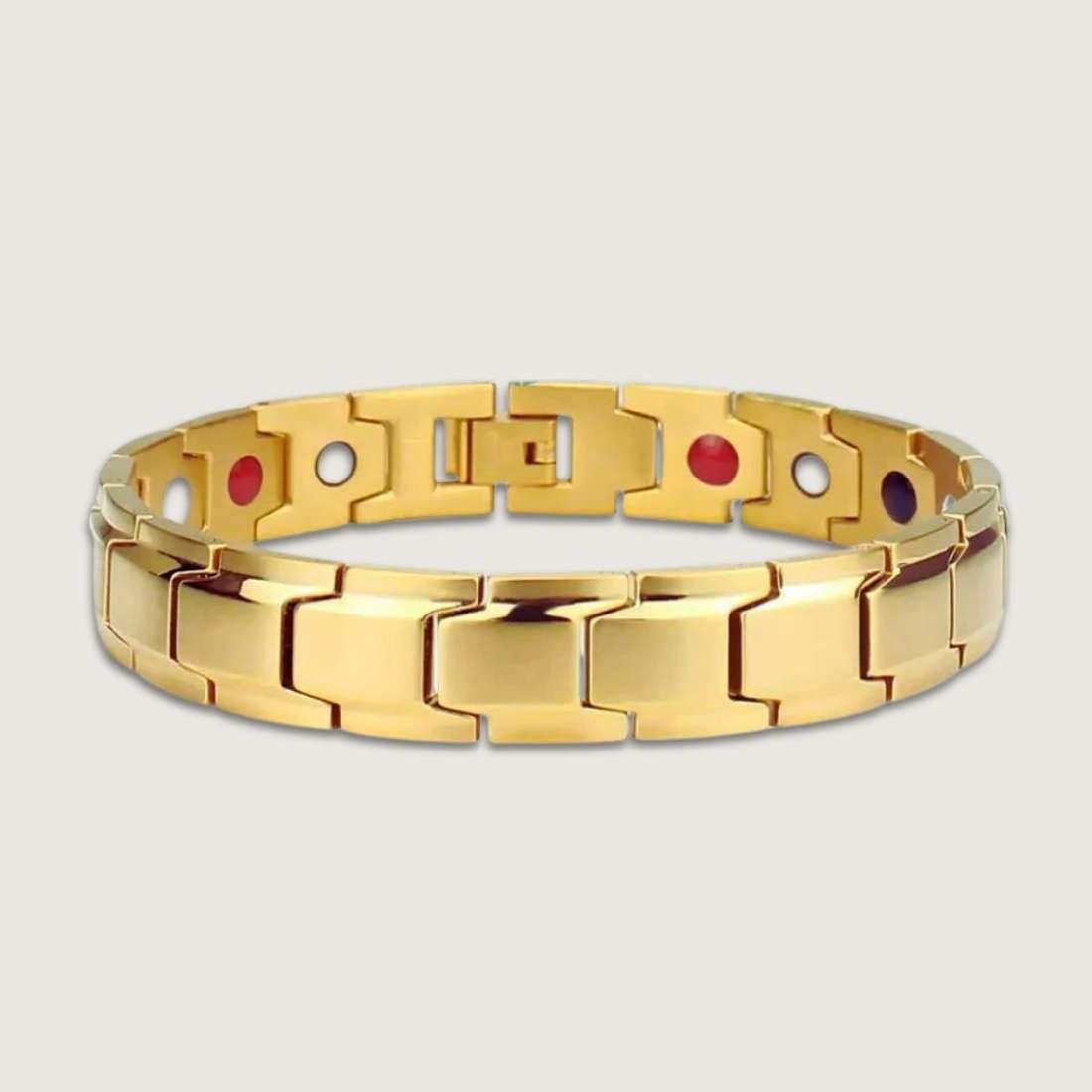 Men’s Gold-Tone Magnetic Therapy Bracelet
