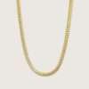 Gold-tone Miami Cuban link Chain Necklace for man|boys online