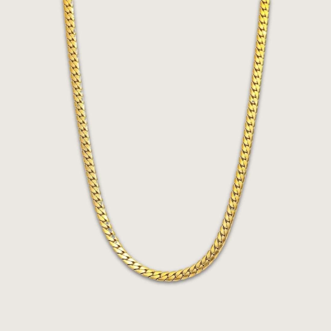 Gold-tone Miami Cuban link Chain Necklace for man|boys online