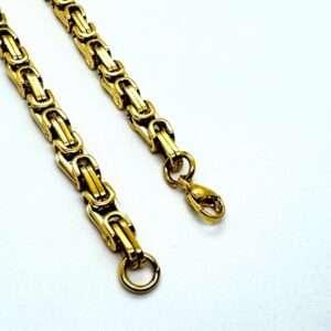 Men’s Gold-Tone Byzantine Chain Bracelet for man|boys online