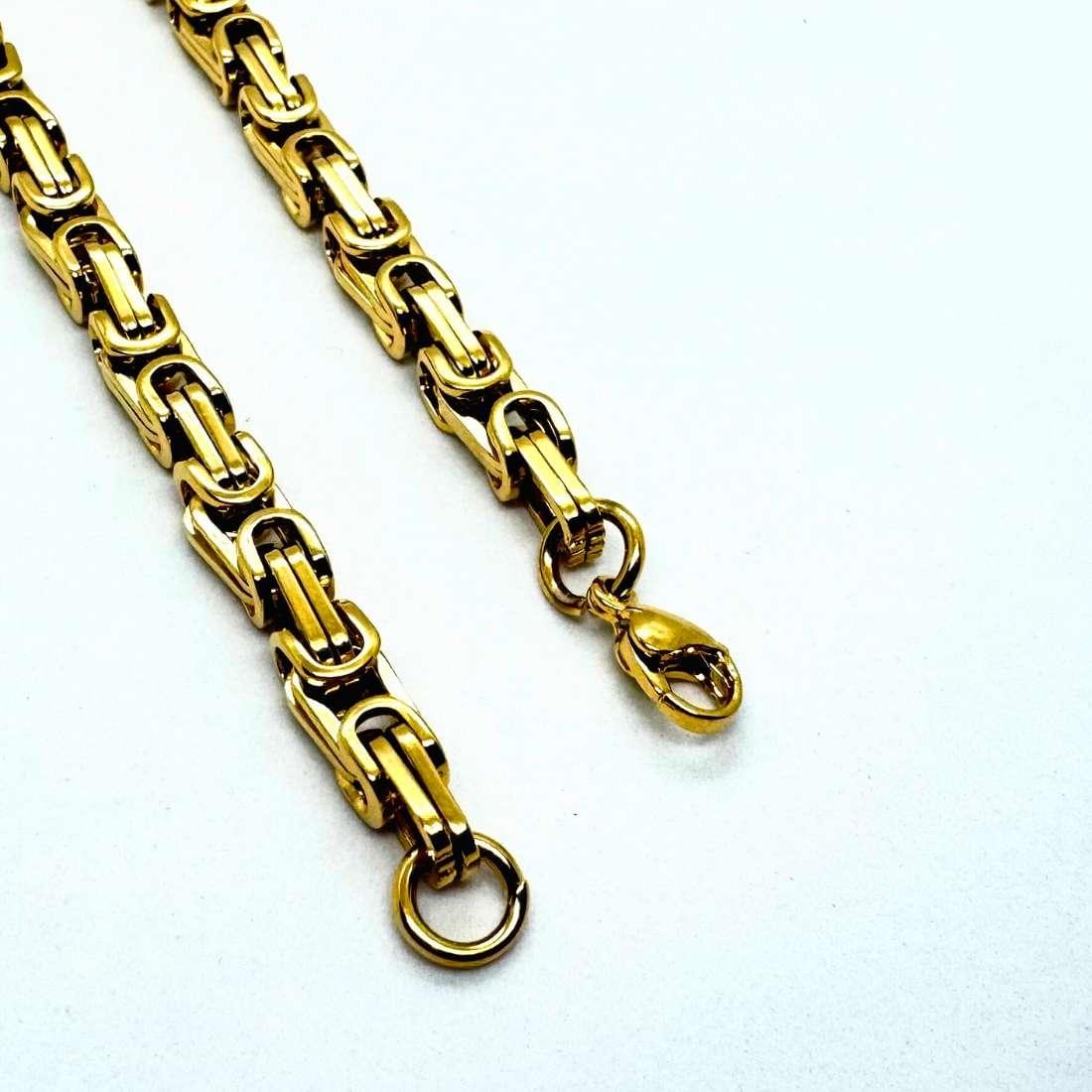 Men’s Gold-Tone Byzantine Chain Bracelet for man|boys online