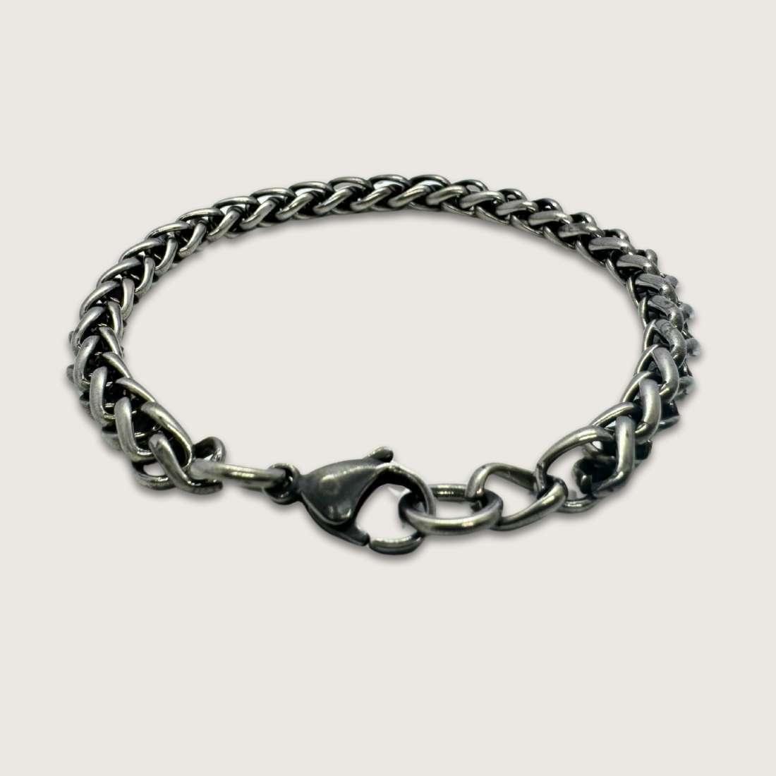 Men's Oxidized Silver Chain Bracelet for man|boys online