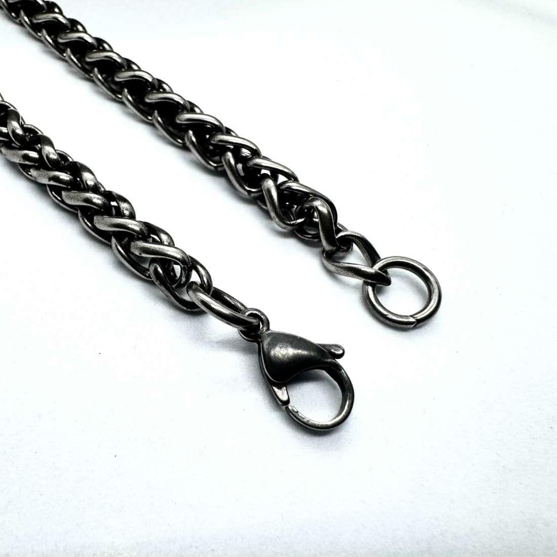 Men's Oxidized Silver Chain Bracelet for man|boys online