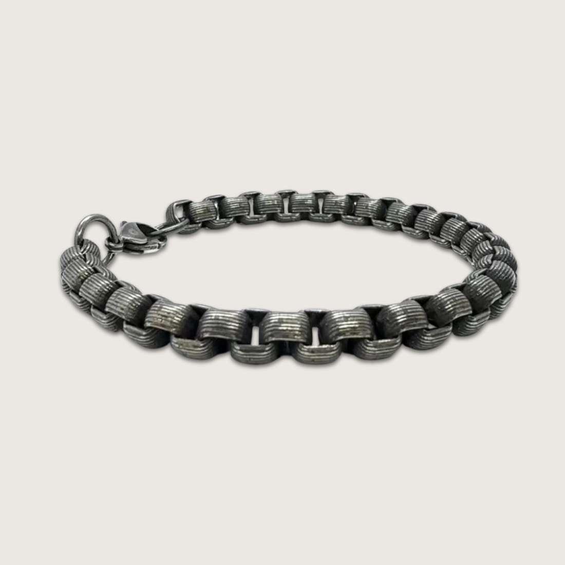 Men’s Antique Silver Chain Bracelet