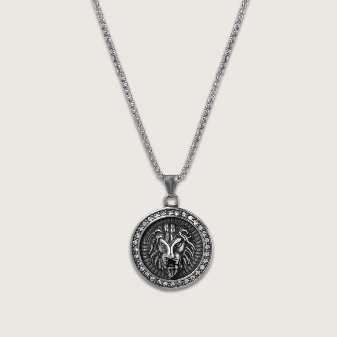 Bold Lion Medallion Pendant Necklace for man|boys online