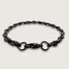 Oxidized Black Link Bracelet for Men|boys online