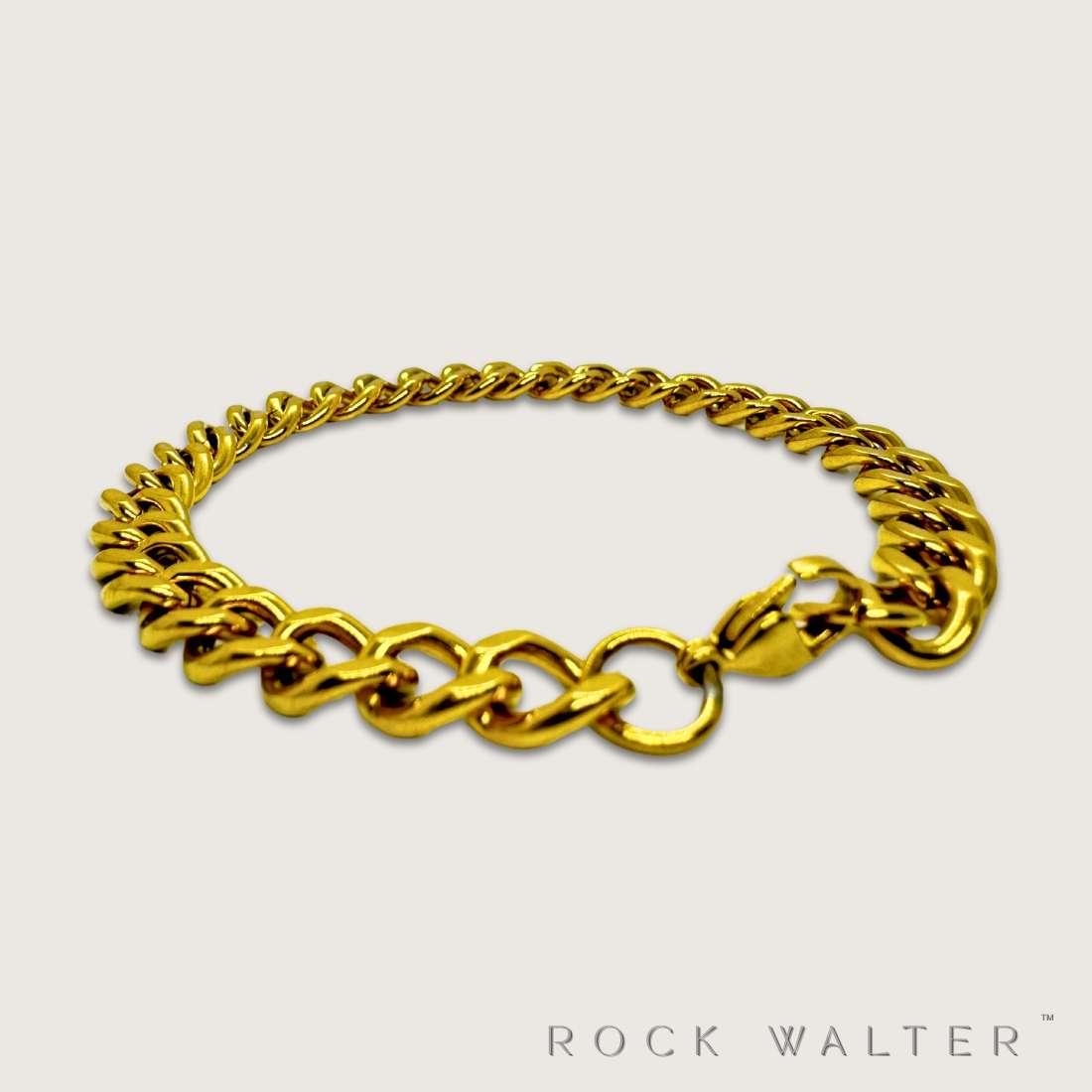 Sleek Gold Cuban Link Bracelet for man|boys online