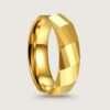 Mustifaceted Gold Tungsten Wedding Ring for man|boys online under 500