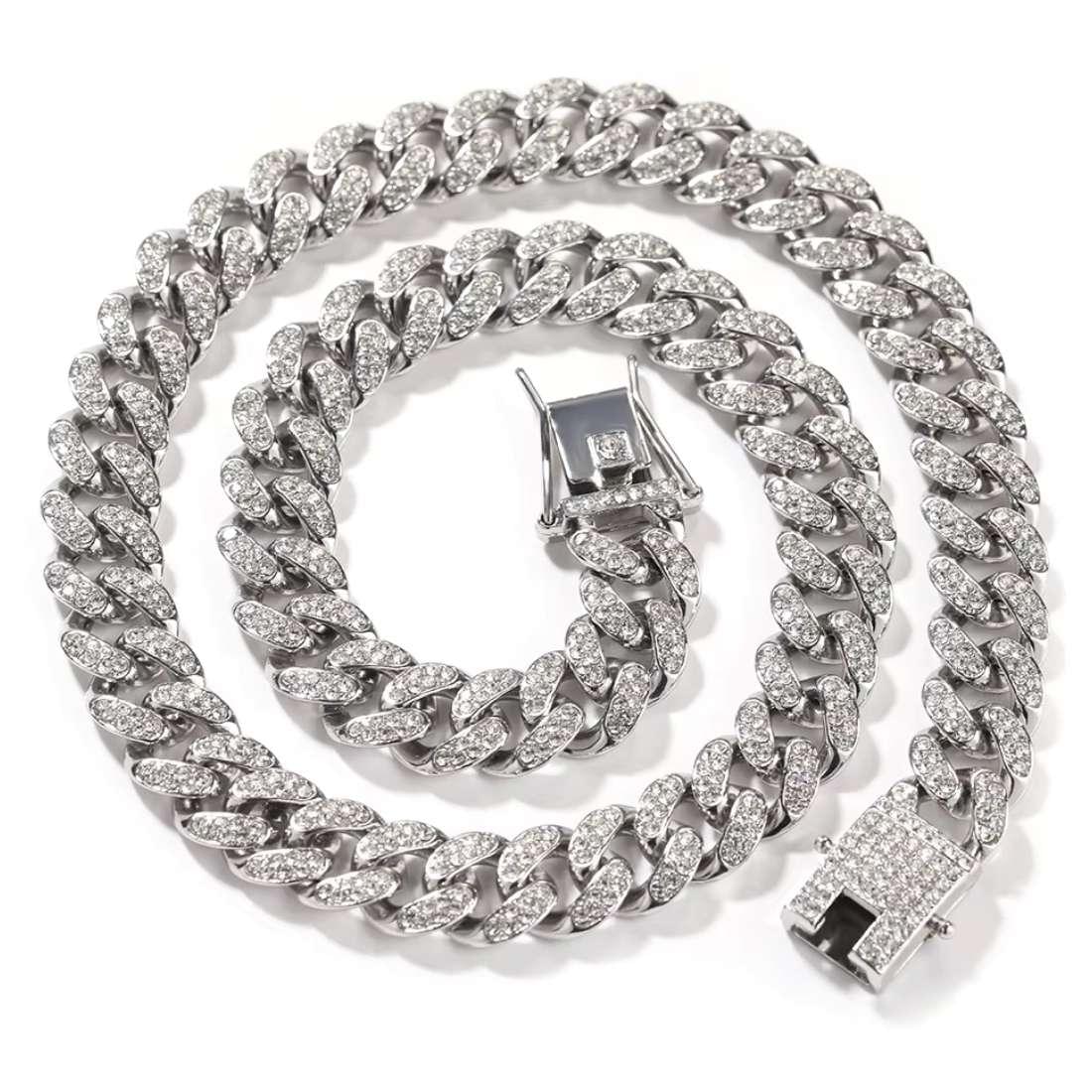 Iced Cuban Zirconia Chain Necklace for man|boys online