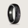 Matte Black Faceted Tungsten Ring for Men online under 500