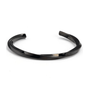 Twisted Black Cuff Bracelet